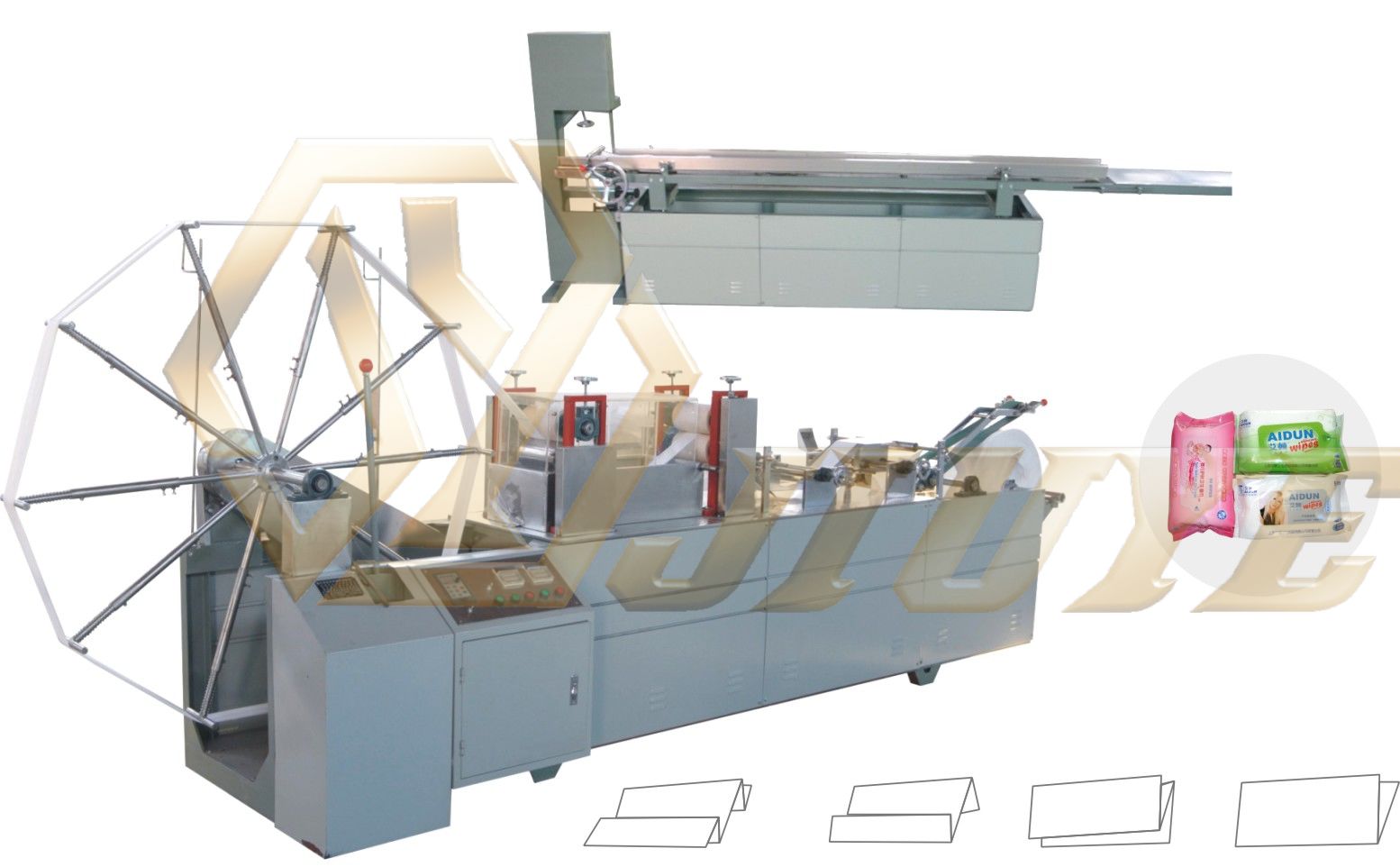 JY-C新型多功能濕巾折疊加濕切片機(jī)